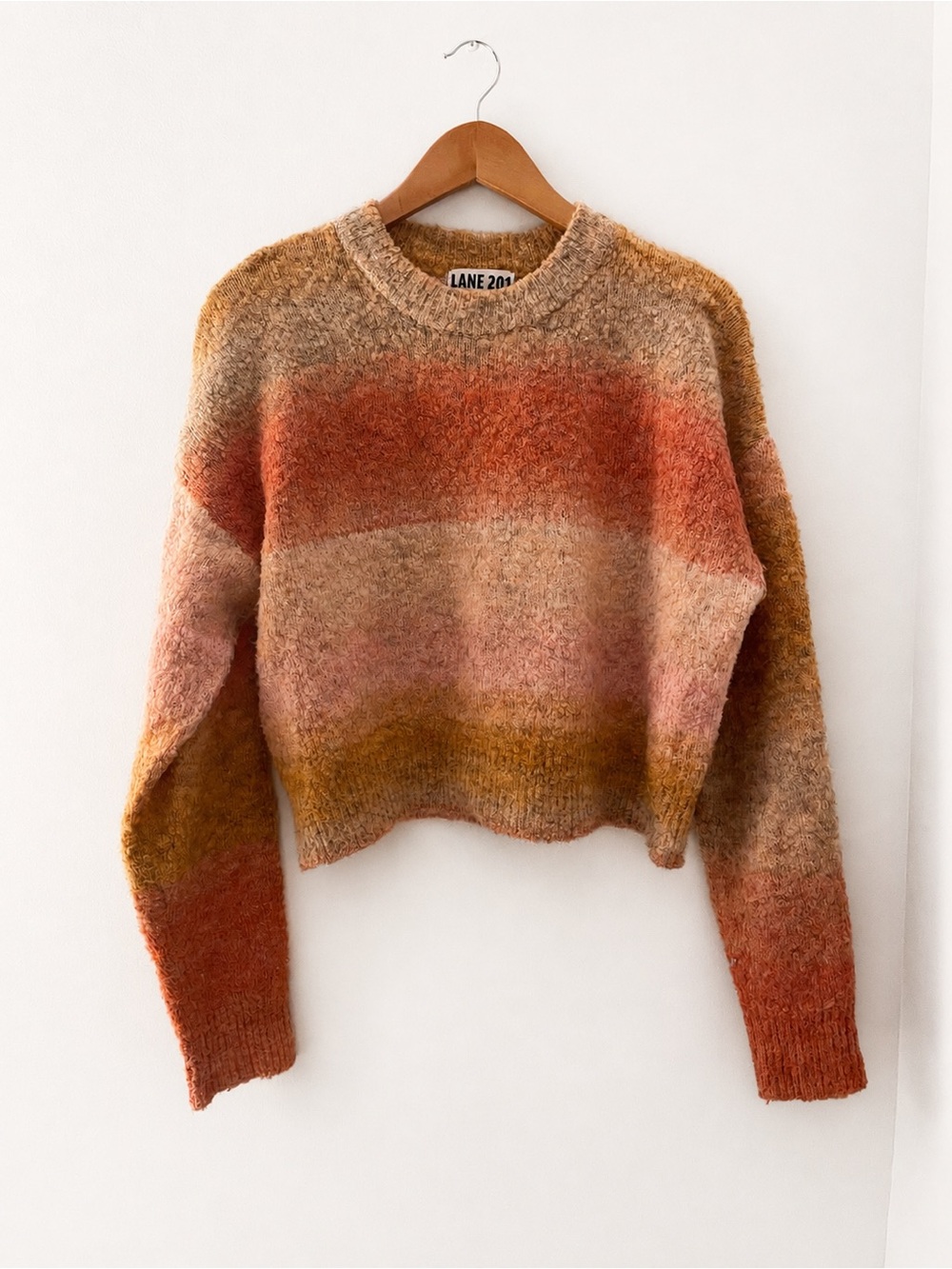 Lane 201 Multicolor Ombre Crewneck Sweater